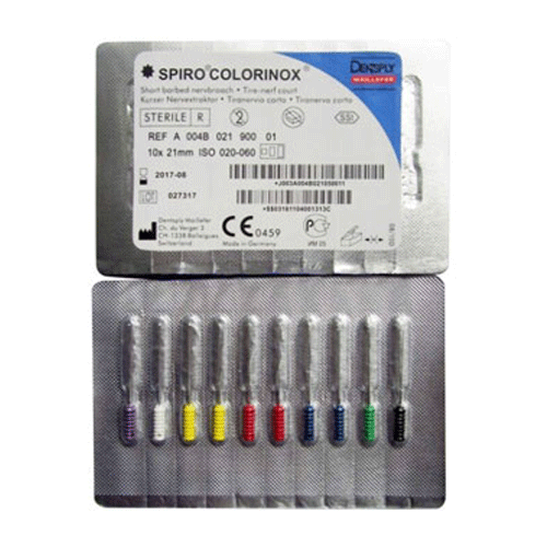 SPIRO COLORINOX,  Dental files,  Tomas Endo files, Dentsply Endo Files